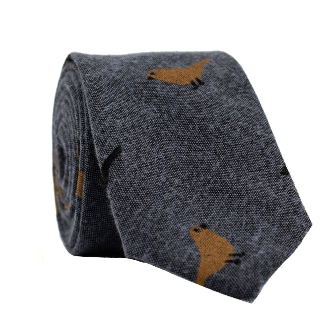 Charcoal Bird Tie