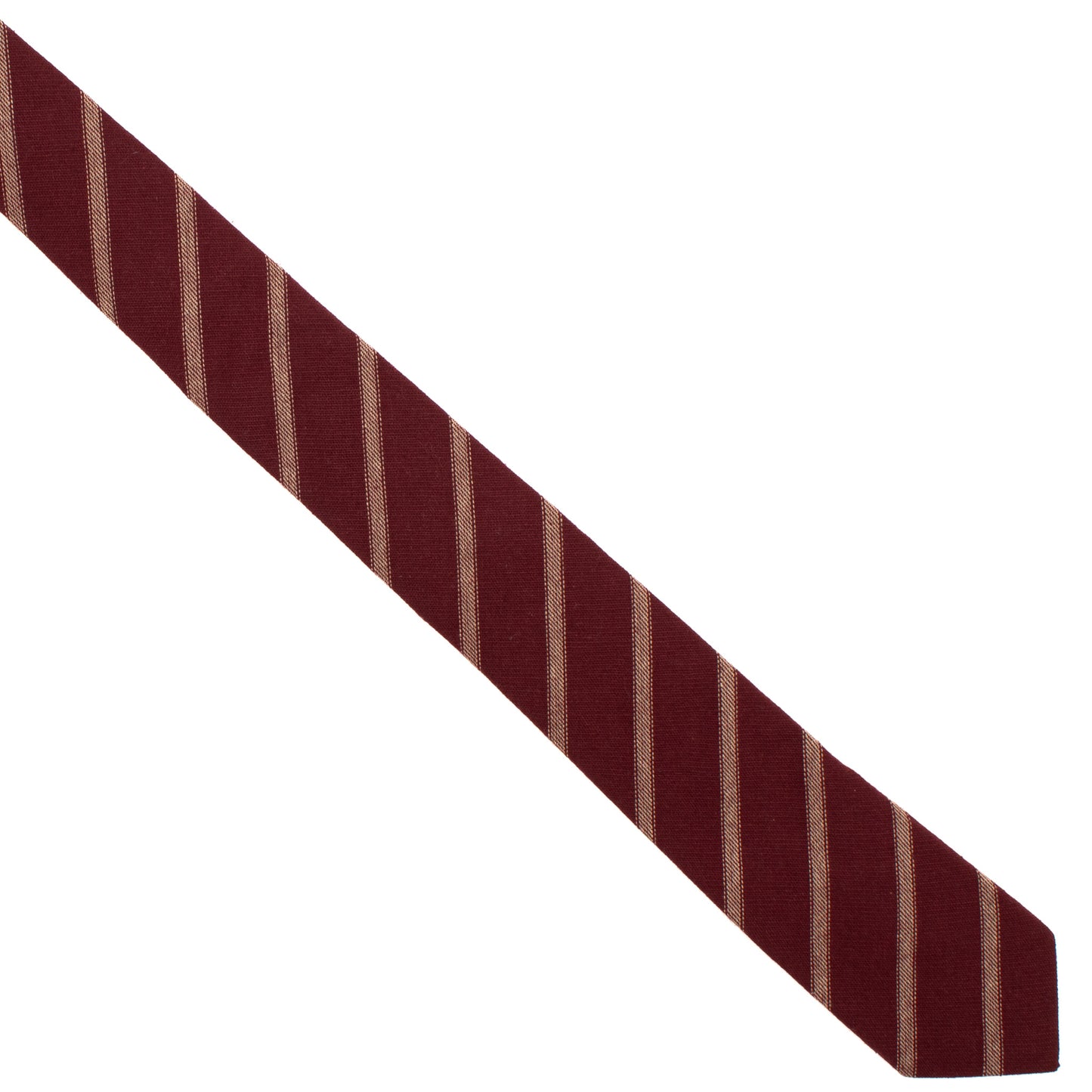 Burgundy and Tan Striped