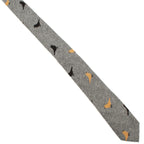 Light-Gray Bird Tie