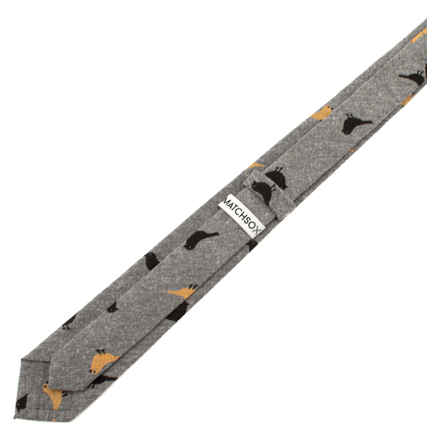 Light-Gray Bird Tie