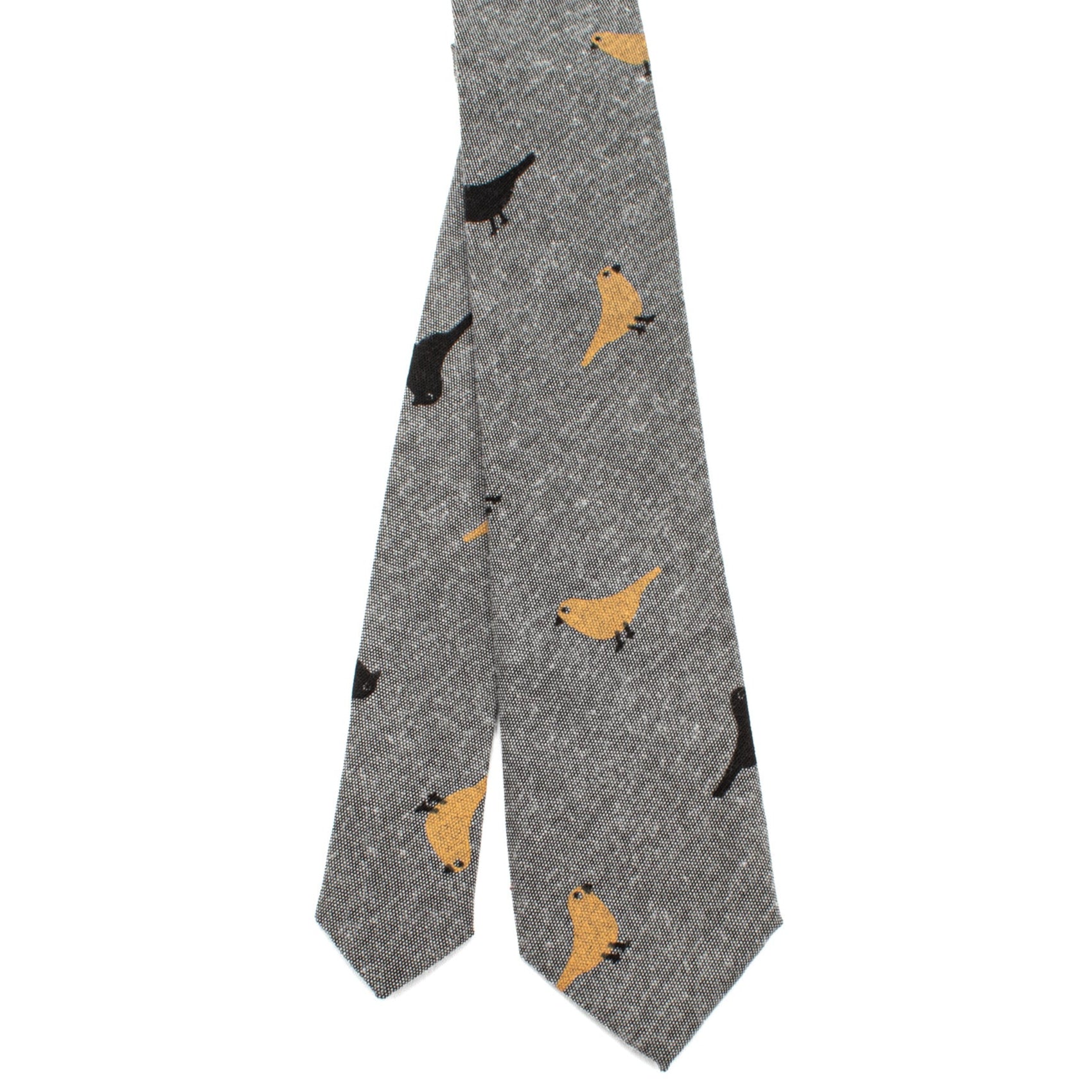 Light-Gray Bird Tie