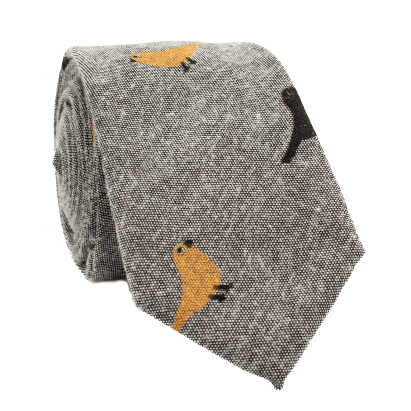 Light-Gray Bird Tie