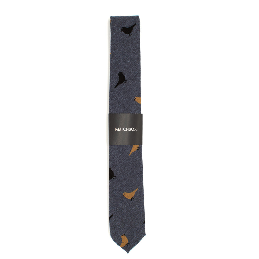 Charcoal Bird Tie