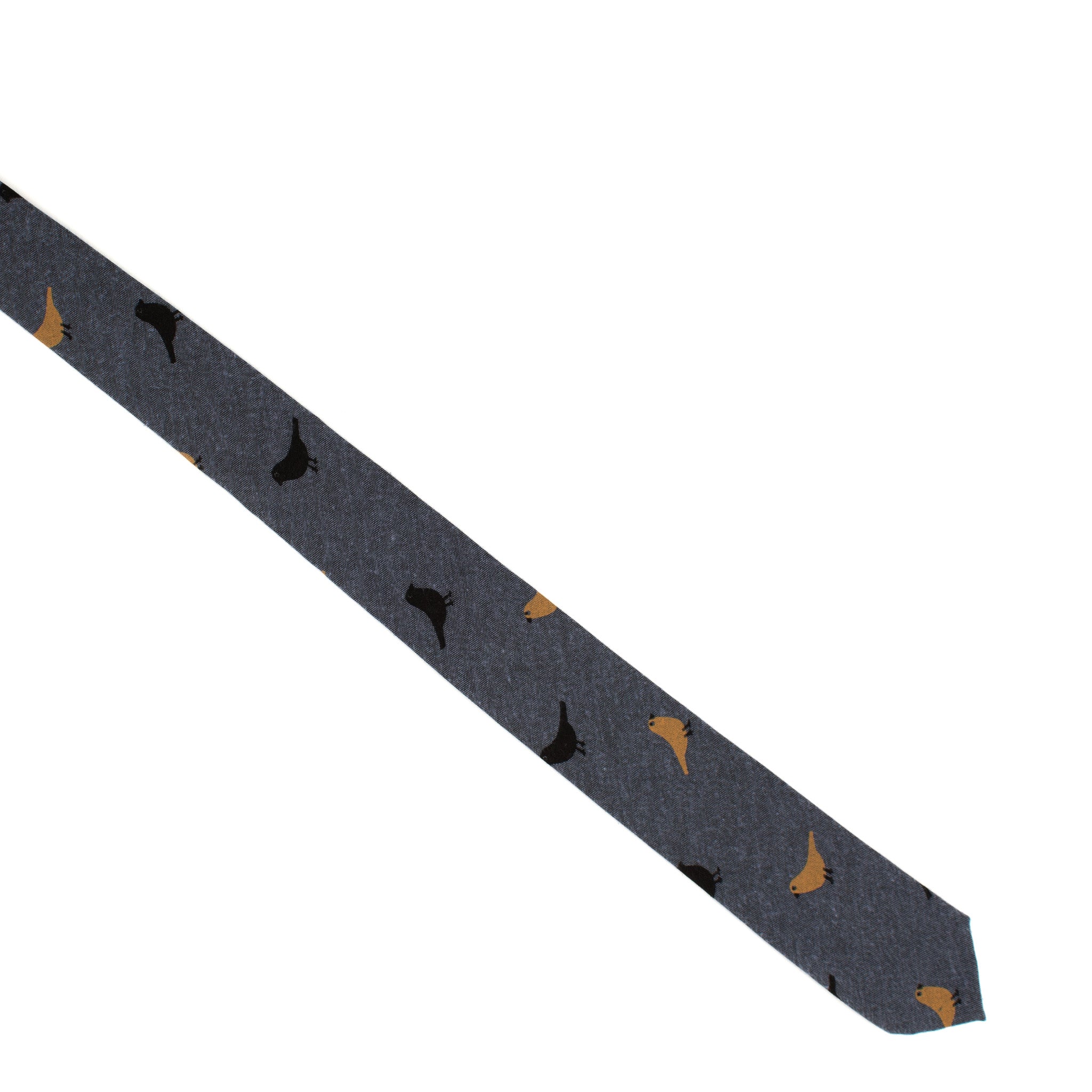 Charcoal Bird Tie