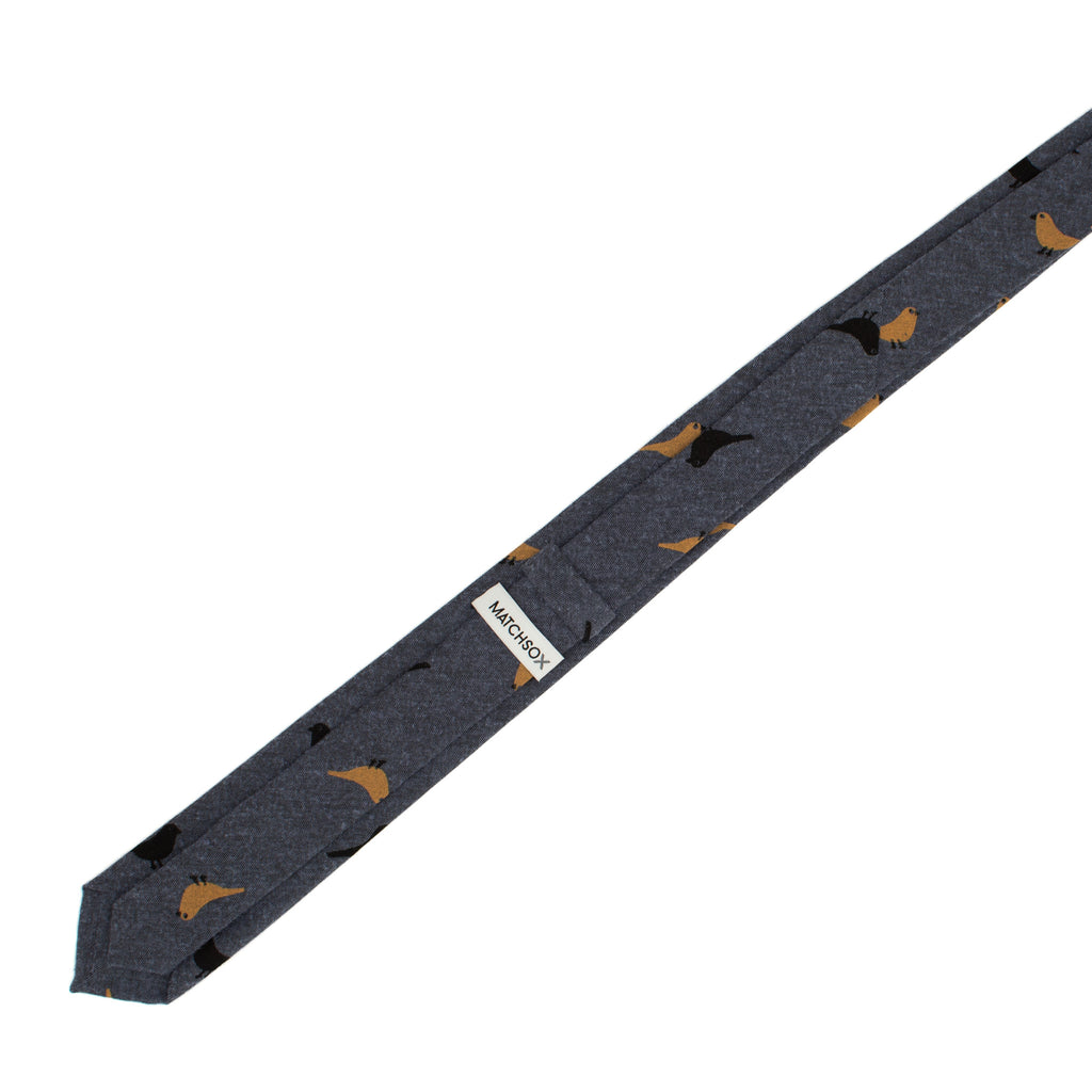 Charcoal Bird Tie