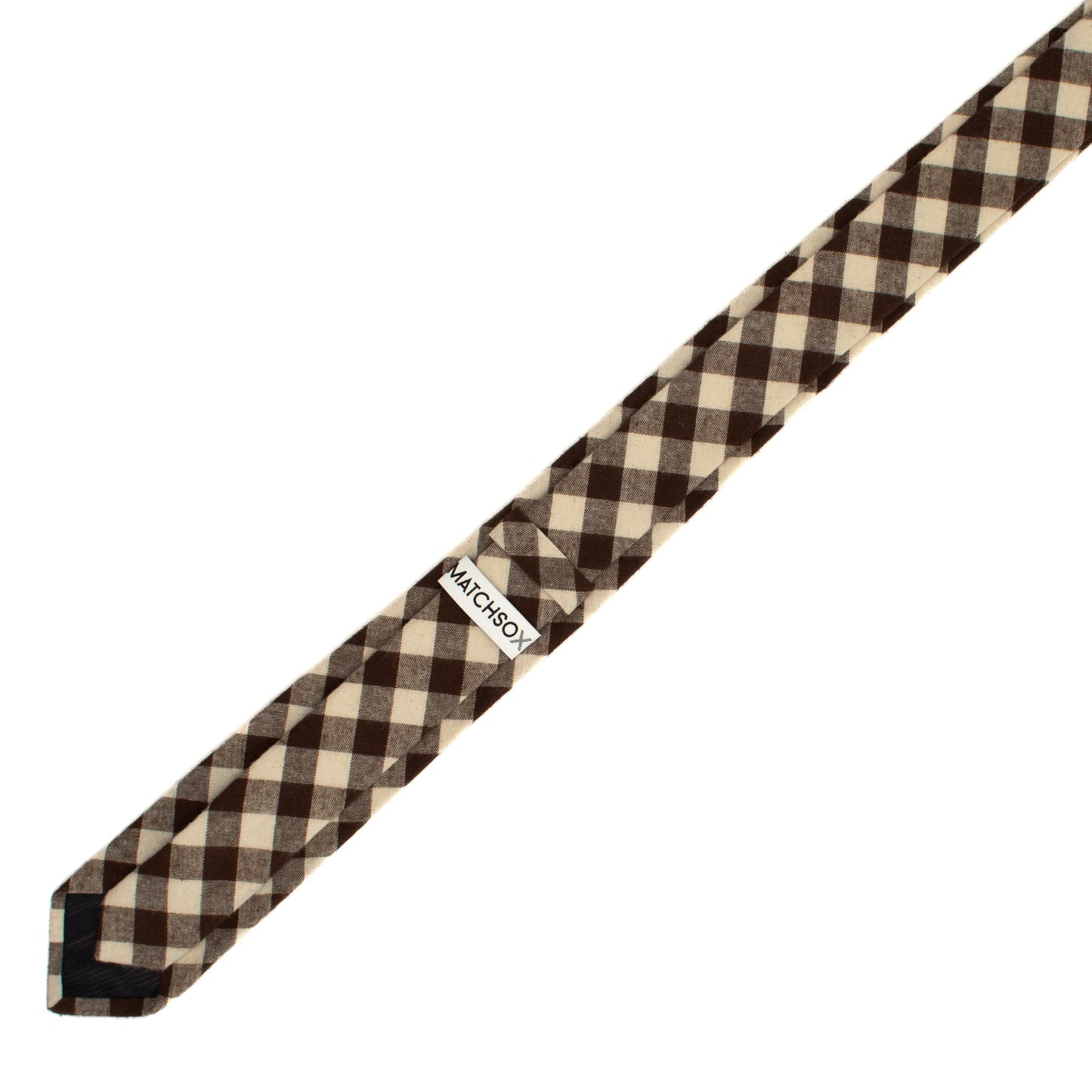 Brown and White Plaid